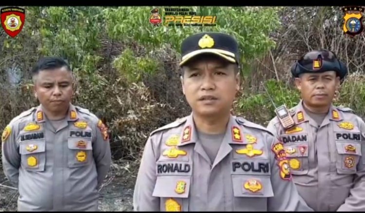 KAPOLRES KAMPAR pimping pemadaman karhutla Di Desa Rimbo Panjang