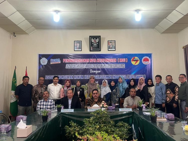 STIH PUTRI MAHARAJA PAYAKUMBUH JALIN KERJASAMA DENGAN DPD AKHKI DAN AKKI SUMBAR 