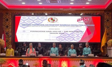 DPRD Pekanbaru Gelar Rapat Paripurna HUT Kota Pekanbaru ke-240