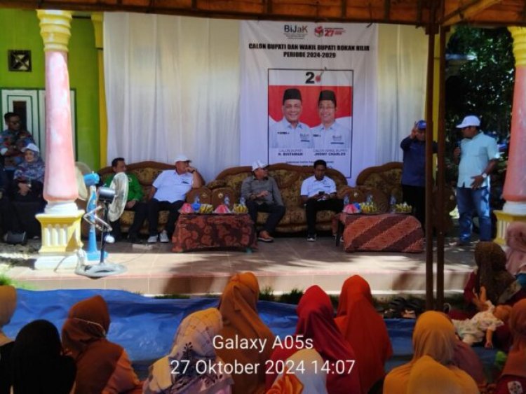 80 Persen Warga Tanjung Medan Barat Dukung Paslon BiJaK untuk Pilkada Rohil 2024
