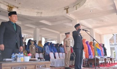 Wabup Jhony Charles Pimpin Apel Hari Otonomi Daerah ke-29 di Rokan Hilir