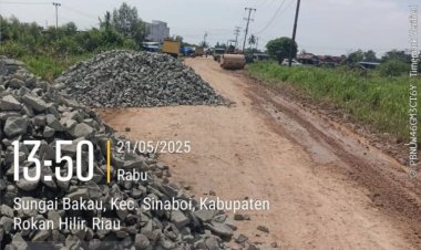 Jalan Rusak di Sinaboi Akhirnya Diperbaiki