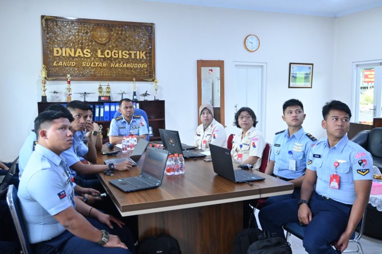 Transformasi Digital Logistik, Lanud Sultan Hasanuddin Latih Operator Simtelogau