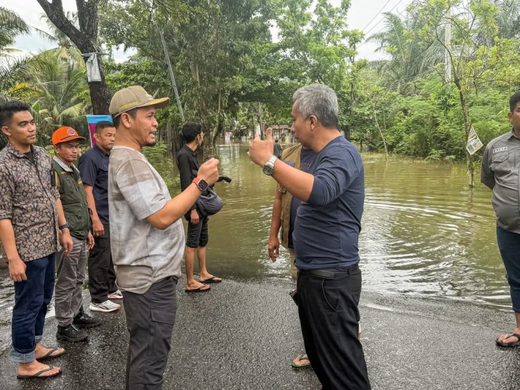Agung Nugroho Cek Langsung Lokasi Banjir Pekanbaru