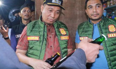 Sidak Tenda Biru, Wawako Pekanbaru Amankan 4 Wanita dan Miras