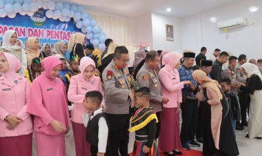 Kapolres Meranti Hadiri Pelepasan TK Bhayangkari 09 Selatpanjang