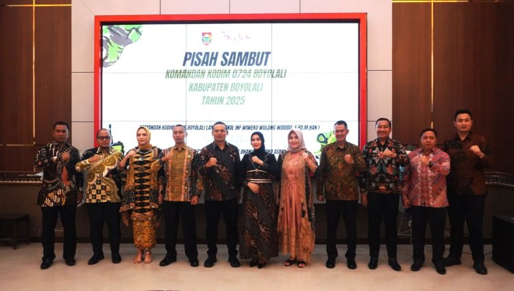 Bupati Boyolali Sambut Dandim Baru, Apresiasi Letkol Wiweko