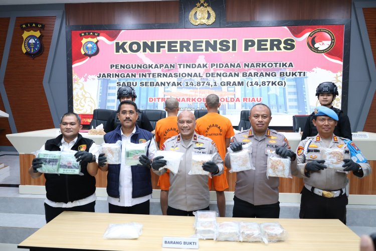 Polda Riau Gagalkan 14,8 Kg Sabu di Kampar saat Hari Bhayangkara