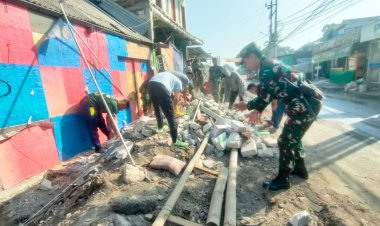 TMMD Kodim Surakarta Kebut Perbaikan Saluran Air 586 Meter