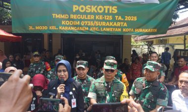 Tim Wasev TNI Tinjau TMMD Kodim 0735 Surakarta