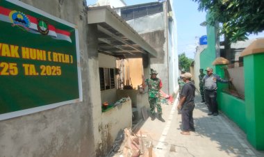 Dansatgas TMMD 125 Kodim Surakarta Tinjau Rehab RTLH