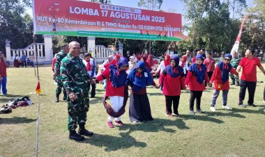 TMMD Kodim 0735/Surakarta Meriahkan HUT RI ke-80 dengan Lomba 17 Agustus