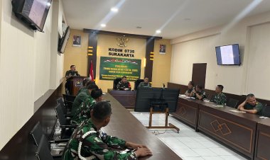Penutupan TMMD Reguler ke-125 Kodim Surakarta, Dansatgas Pimpin Rapat Evaluasi