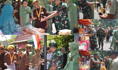 Kasdam IV Diponegoro Borong Produk UMKM, Dibagikan untuk Veteran, Linmas dan Warga di Penutupan TMMD 125 Surakarta