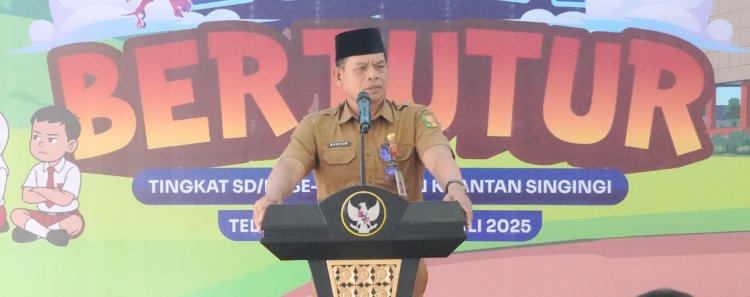 Bupati Kuansing Buka Lomba Bertutur SD/MI 2025