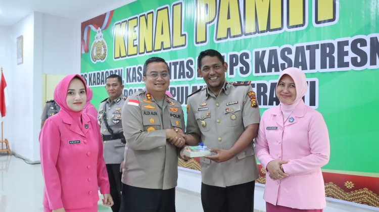 Kenal Pamit Pejabat Utama Polres Kepulauan Meranti Penuh Haru dan Kekeluargaan