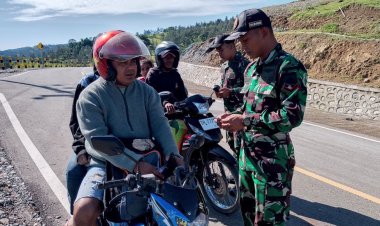 Satgas Pamtas RI-RDTL Pos Oelbinose Gelar Sweeping di Perbatasan TTU