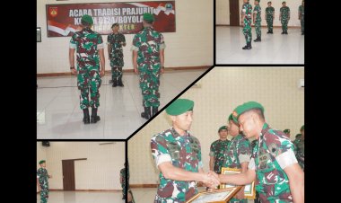 Dandim 0724/Boyolali Pimpin Korp Raport Pindah Satuan, Sampaikan Pesan Haru