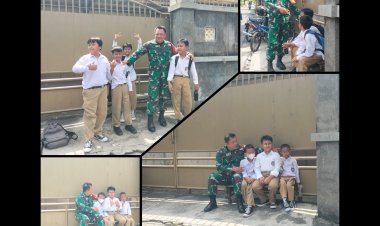 Babinsa Kemlayan Motivasi Siswa SD Muhammadiyah 19 Surakarta