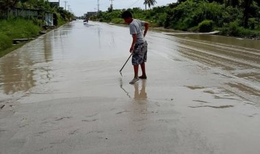 Warga Bagan Barat & Bagan Hulu Desak Pemkab Rohil Bangun Pintu Air Atasi Banjir Rob