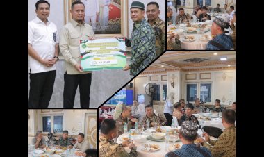 Walikota Pekanbaru Terima Bantuan Palestina dari Yayasan Jamiatussholin Al Wahdah