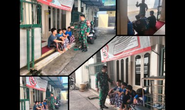 Babinsa Kemlayan Edukasi Remaja Surakarta Jauhi Tawuran dan Narkoba