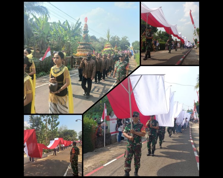 Kirab Bendera Merah Putih 200 Meter Meriahkan Merti Desa Pojok Boyolali