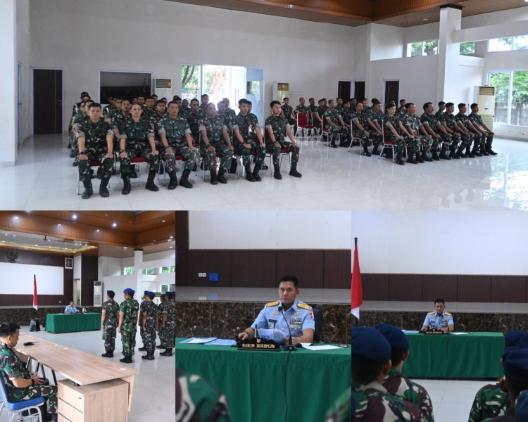 Danlanud Sultan Hasanuddin Pimpin Sidang Disiplin Judi Online Prajurit TNI AU