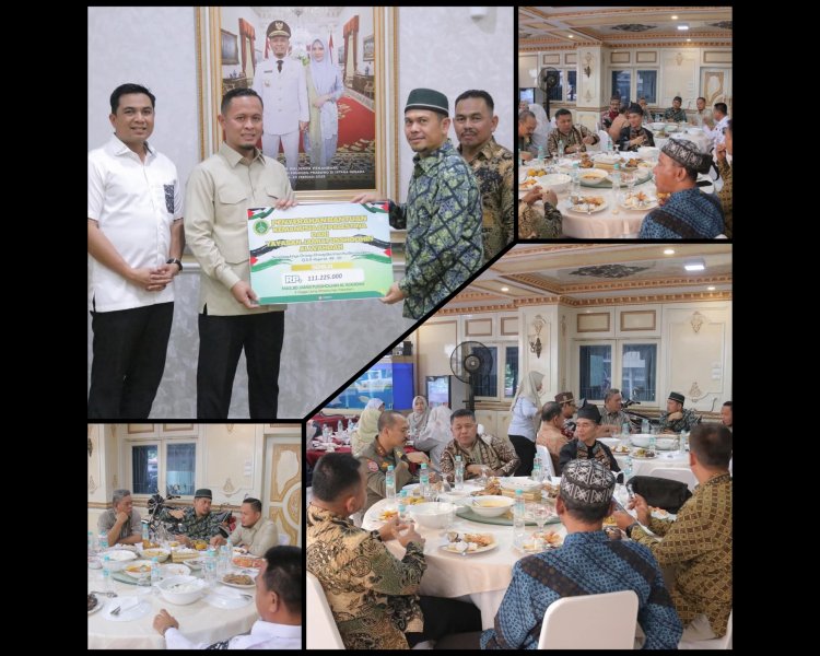 Walikota Pekanbaru Terima Bantuan Palestina dari Yayasan Jamiatussholin Al Wahdah