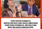 PDIP Kritik Menteri Keuangan Purbaya, Bandingkan dengan Sri Mulyani