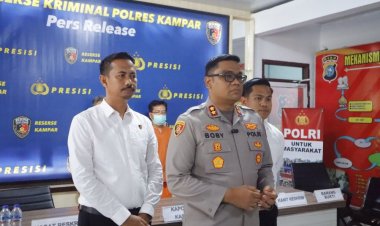 Polsek Kampar Tangkap Dua Pengedar Sabu dan Ekstasi, Satu Pelaku Ditembak