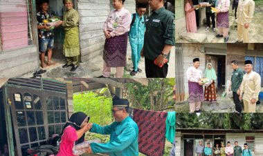 Kadis Kominfo Siak Salurkan Bantuan Jumat Berkah di Tiga Kampung Kerinci Kanan
