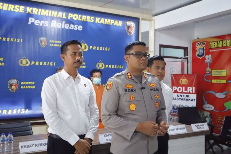 Polsek Kampar Tangkap Dua Pengedar Sabu dan Ekstasi, Satu Pelaku Ditembak
