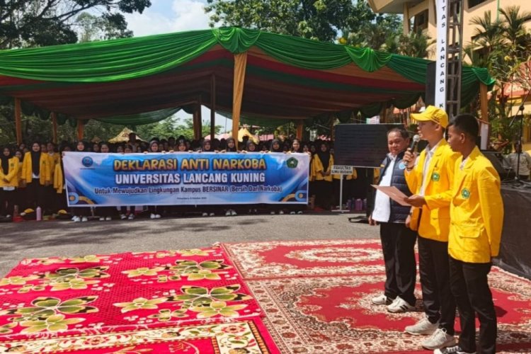 BNN Pekanbaru Sosialisasi Bahaya Narkoba di Unilak, 2.900 Mahasiswa Deklarasi Anti Narkoba