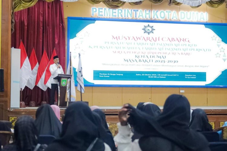 Wali Kota Dumai Buka Muscab PERTI–PERWATI 2025, Ajak Sinergi Bangun Umat