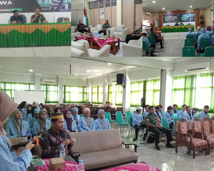 Danramil 03/Serengan Bekali Mahasiswa IIM Surakarta Kepemimpinan dan Manajemen Organisasi