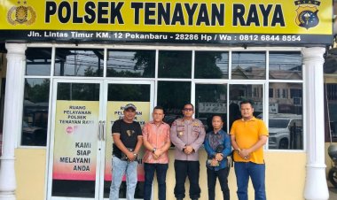 Kapolsek Tenayan Raya Bangun Sinergitas Wujudkan Harkamtibmas