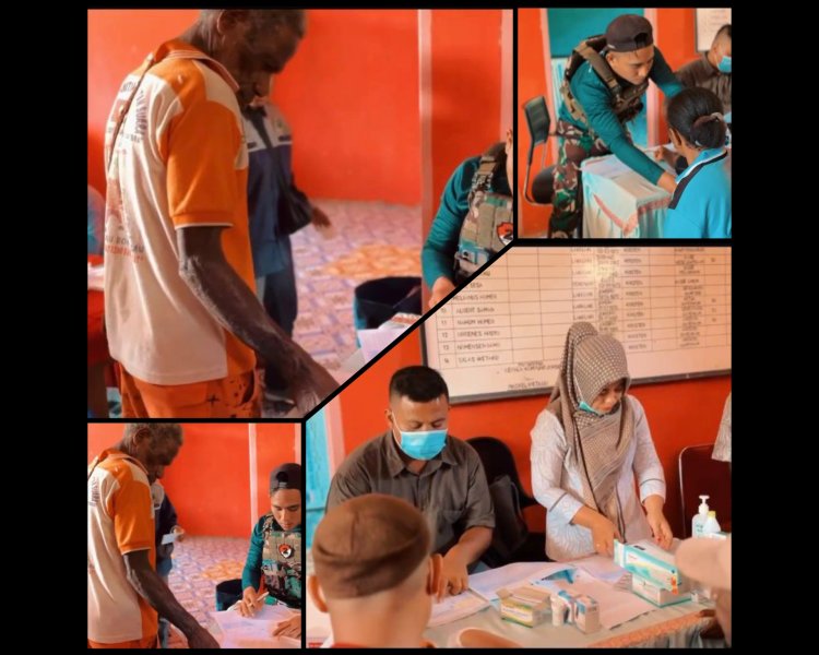 Satgas Yonif 763/SBA Gelar Pemeriksaan Kesehatan Gratis di Papua Barat Daya