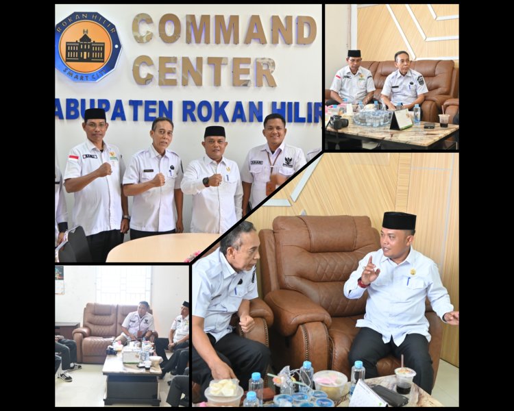 Diskominfotiks Rohil Sambut Baznas, Bahas Sinergi Publikasi Zakat