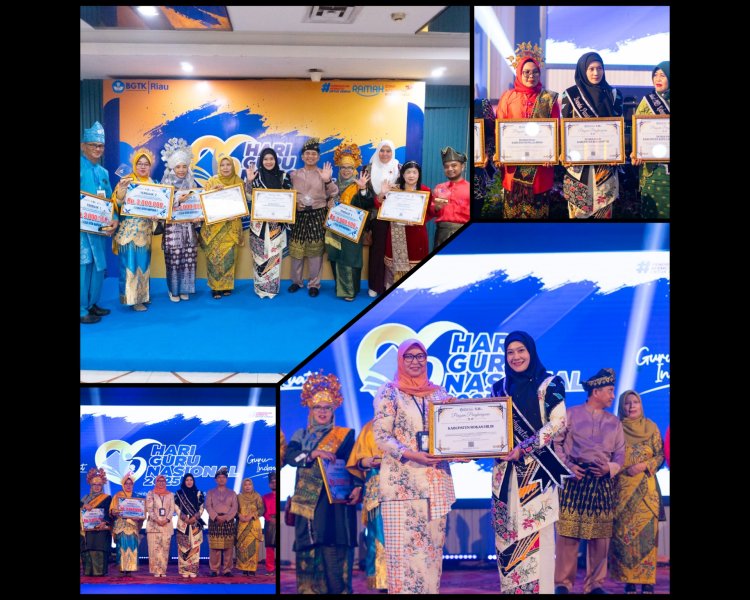 Rokan Hilir Borong 7 Penghargaan di Apresiasi GTK Riau 2025