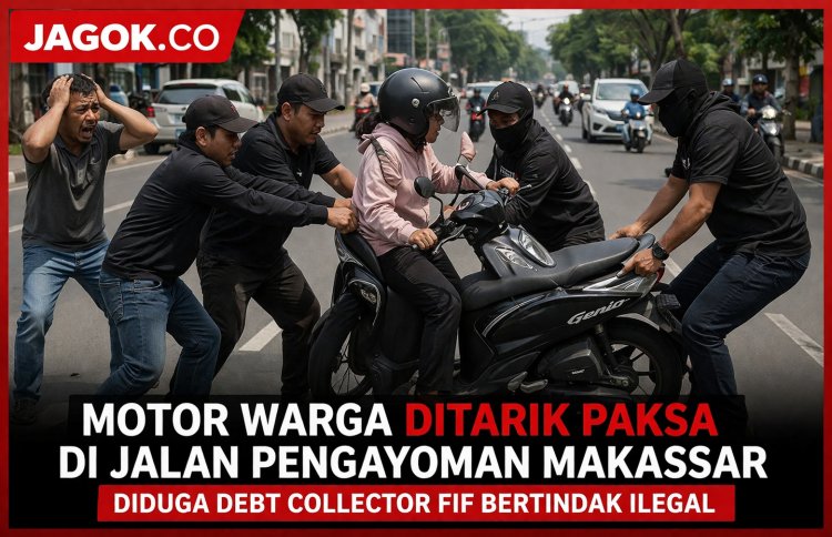 Motor Warga Ditarik Paksa di Jalan Pengayoman Makassar, Diduga Debt Collector FIF Bertindak Ilegal