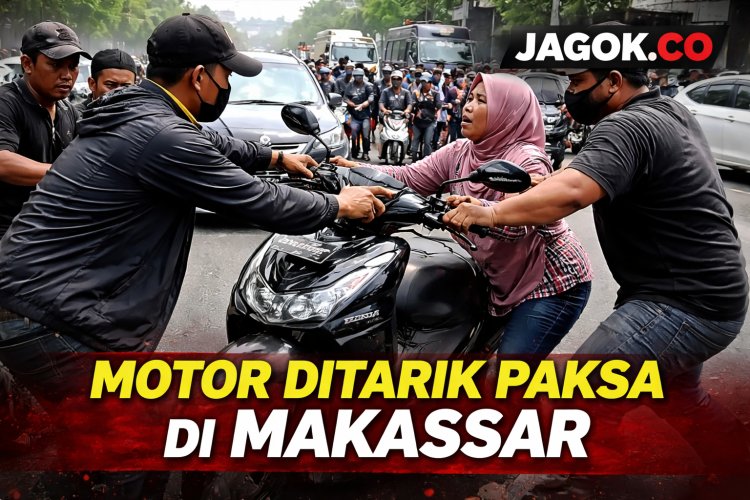 Motor Ditarik Paksa di Makassar, Konsumen Sudah Sepakat Bayar