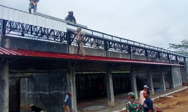 Babinsa Dampingi Pembangunan KDKMP Wonogiri, Progres Capai 40 Persen