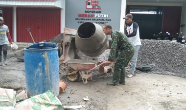 Babinsa Balepanjang Dampingi Pembangunan Koperasi Desa Merah Putih di Wonogiri