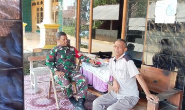 Babinsa Bulukerto Anjangsana di Desa Tanjung, Perkuat Sinergi TNI dan Masyarakat