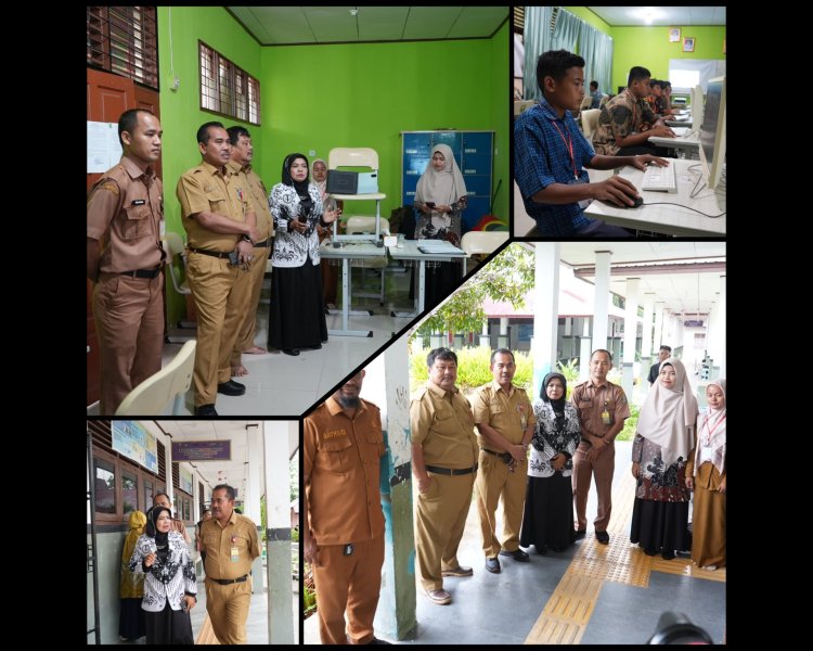 Sekda Siak Pantau TKA SMPN 1 Mempura, Dorong Siswa Adaptif Digital