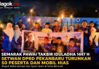 Setwan DPRD Pekanbaru Semarakkan Pawai Takbir Iduladha 1447 H