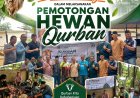 HIPKA dan KAHMI Dumai Tebar 150 Kantong Daging Kurban untuk Masyarakat