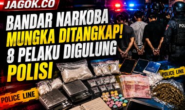 Bandar Narkoba Mungka Ditangkap, 8 Pelaku Digulung Polisi