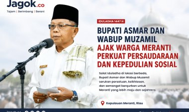 Bupati Asmar dan Wabup Muzamil Ajak Warga Meranti Perkuat Persaudaraan di Iduladha 1447 H